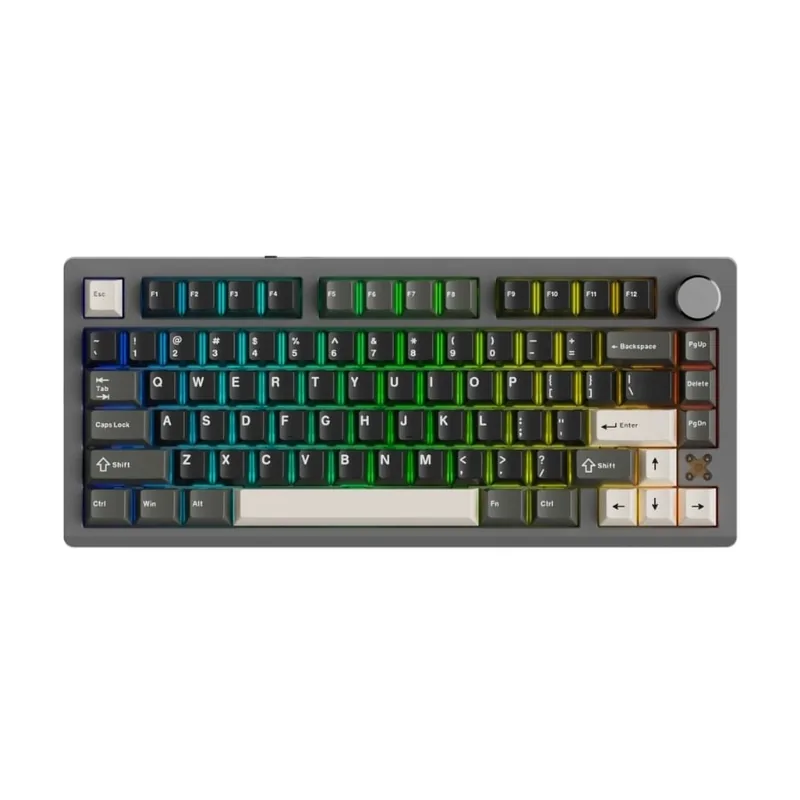 Bàn phím cơ gaming không dây DareU Flex 75 Black Grey 3 Mode Pegasus switch